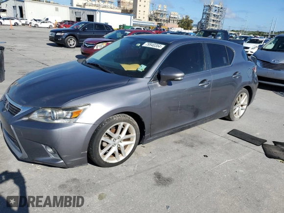 2014 Lexus CT 200h z VIN JTHKD5BH7E2177541, wystawiony jako Copart lot #79940354 z przebiegiem 148 166 mil mil oraz Szkody całkowita. Historia ofert i sprzedaży dostępna na DreamBid. Obrazek 1.