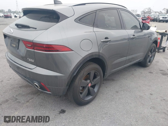 2020 Jaguar E-PACE Checkered Flag Edition with VIN SADF12FX5L1Z87737, listed as a IAAI auction lot 41693995 with 52,100 mi miles. Bid and sale history available at carsss.com. Image 4.
