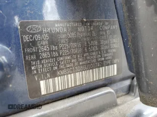 2006 Hyundai Santa Fe GLS with VIN KM8SC13D86U101742, listed as a Copart auction lot 72785044 with 137,819 mi miles and Salvage Title. Bid and sale history available at carsss.com. Image 13.