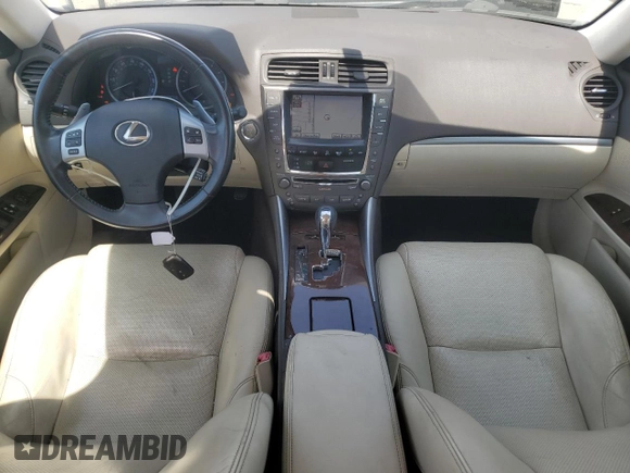 2011 Lexus IS 250 with VIN JTHBF5C2XB5132253, listed as a Copart auction lot 55254745 with 106,715 mi miles and Clean Title. Bid and sale history available at DreamBid. Image 8.