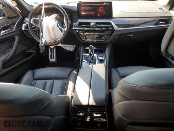 2023 BMW 5 Series M550i xDrive with VIN WBA13BK09PCN61839, listed as a Copart auction lot 76614694 with 16,279 mi miles and Salvage title. Bid and sale history available at DreamBid. Image 8.