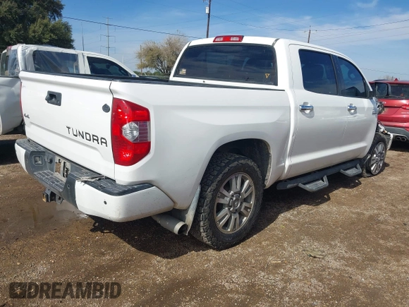 2015 Toyota Tundra 4WD Truck Platinum with VIN 5TFAW5F12FX480655, listed as a IAAI auction lot 41391026 with 111,066 mi miles. Bid and sale history available at carsss.com. Image 4.