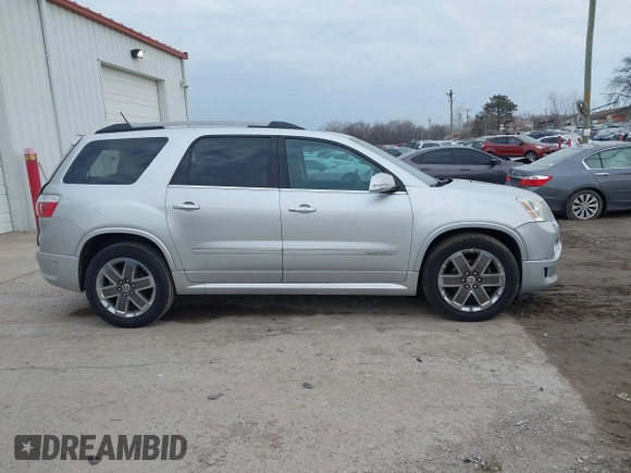 2011 GMC Acadia Denali with VIN 1GKKRTED3BJ408473, listed as a IAAI auction lot 41717368 with 204,518 mi miles and . Bid and sale history available at DreamBid. Image 12.