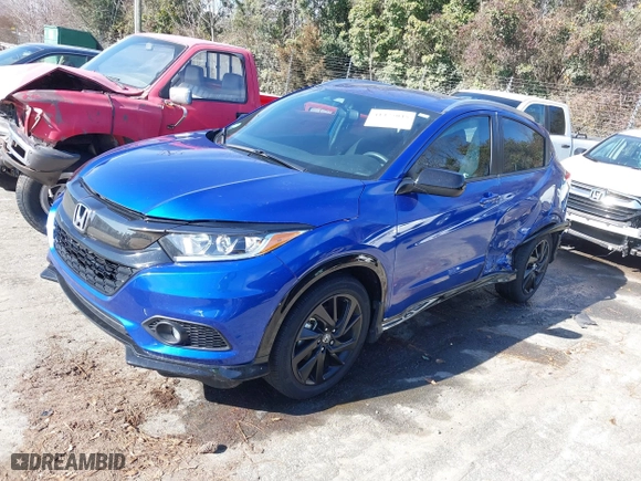 2022 Honda HR-V Sport with VIN 3CZRU6H19NM723520, listed as a IAAI auction lot 41475045 with 57,439 mi miles. Bid and sale history available at carsss.com. Image 18.