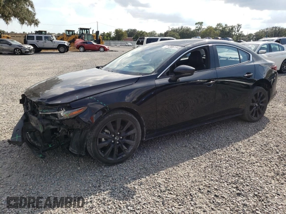 2021 Mazda 3 2.5 Turbo with VIN JM1BPBAYXM1309138, listed as a Copart auction lot 71386194 with 45,841 mi miles and Salvage Title. Bid and sale history available at DreamBid. Image 1.