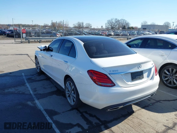 2018 Mercedes-Benz C 300 with VIN 55SWF4KB9JU244987, listed as a IAAI auction lot 41747698 with 99,959 mi miles and . Bid and sale history available at carsss.com. Image 3.