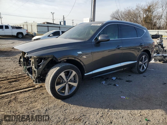 2022 Genesis GV80 z VIN KMUHBDSB6NU094756, wystawiony jako Copart lot #86864624 z przebiegiem 23 345 mil mil oraz Szkoda całkowita • Salvage title. Historia ofert i sprzedaży dostępna na DreamBid. Obrazek 1.