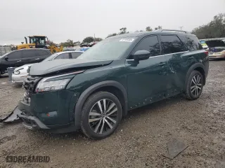 2024 Nissan Pathfinder Platinum with VIN 5N1DR3DG1RC212722, listed as a Copart auction lot 42105485 with 15,862 mi miles and Salvage Title. Bid and sale history available at carsss.com. Image 1.