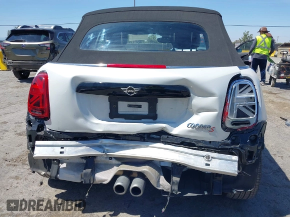 2024 MINI Convertible Cooper S with VIN WMW43DL02R3S02567, listed as a IAAI auction lot 42565738 with 22,916 mi miles and . Bid and sale history available at DreamBid. Image 6.