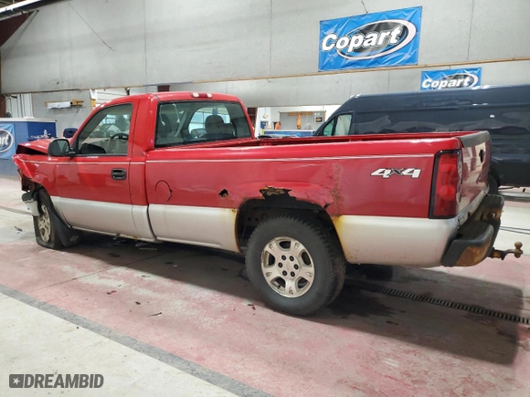 2005 Chevrolet Silverado 1500 Z71 with VIN 1GCEK14T95Z123874, listed as a Copart auction lot 81630104 with 228,799 mi miles and Salvage Title. Bid and sale history available at carsss.com. Image 2.