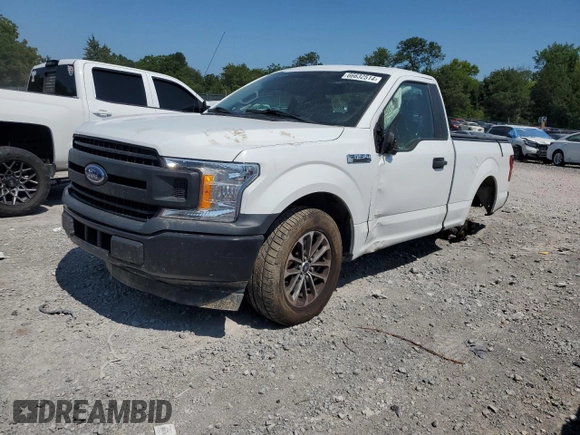 2018 Ford F-150 XL with VIN 1FTMF1C5XJFD87474, listed as a Copart auction lot 66632514 with 91,921 mi miles and Salvage title. Bid and sale history available at DreamBid. Image 1.