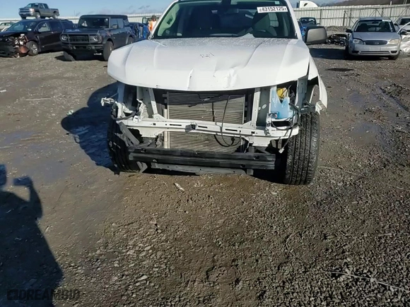 2020 Chevrolet Colorado 2WD Work Truck with VIN 1GCGSBEA9L1100733, listed as a Copart auction lot 43152125 with 61,713 mi miles and Salvage Title. Bid and sale history available at carsss.com. Image 10.