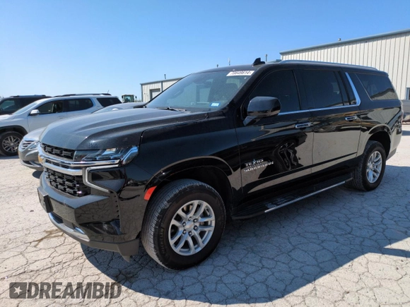 2023 Chevrolet Suburban LS with VIN 1GNSCBKD1PR132161, listed as a Copart auction lot 70649614 with 24,850 mi miles and Salvage Title. Bid and sale history available at DreamBid. Image 1.