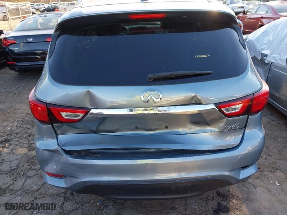 2017 Infiniti QX60 with VIN 5N1DL0MM1HC540050, listed as a IAAI auction lot 41832584 with 75,681 mi miles. Bid and sale history available at carsss.com. Image 16.