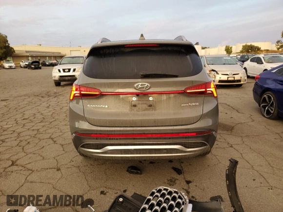 2023 Hyundai Santa Fe Hybrid SEL Premium with VIN 5NMS3DA19PH022121, listed as a Copart auction lot 78916994 with 20,980 mi miles and Salvage Title. Bid and sale history available at carsss.com. Image 6.