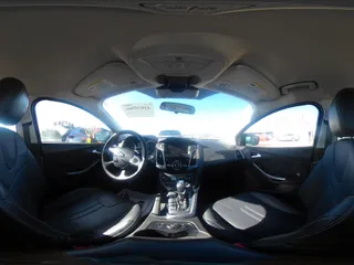 2014 Ford Focus Titanium with VIN 1FADP3J28EL354505, listed as a IAAI auction lot 42025966 with 104,868 mi miles. Bid and sale history available at carsss.com. Image 19.