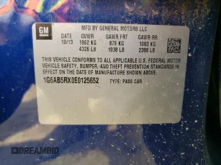 2014 Cadillac ATS Luxury RWD z VIN 1G6AB5RX0E0125652, wystawiony jako Copart lot #53440905 z przebiegiem 67 617 mil mil oraz Szkoda całkowita • Salvage title. Historia ofert i sprzedaży dostępna na DreamBid. Obrazek 14.