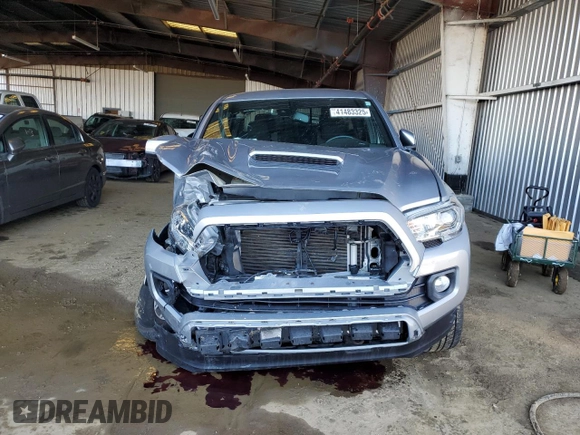 2021 Toyota Tacoma SR with VIN 3TMCZ5AN6MM393306, listed as a Copart auction lot 41483325 with 57,217 mi miles and Salvage title. Bid and sale history available at DreamBid. Image 5.