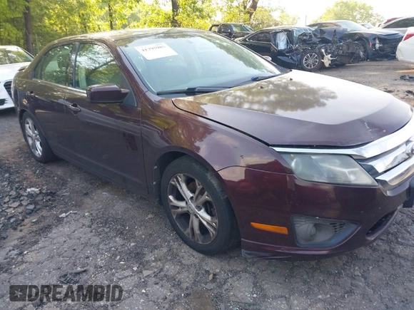 2012 Ford Fusion SE with VIN 3FAHP0HA7CR222475, listed as a IAAI auction lot 41795985 with 112,462 mi miles. Bid and sale history available at carsss.com. Image 1.