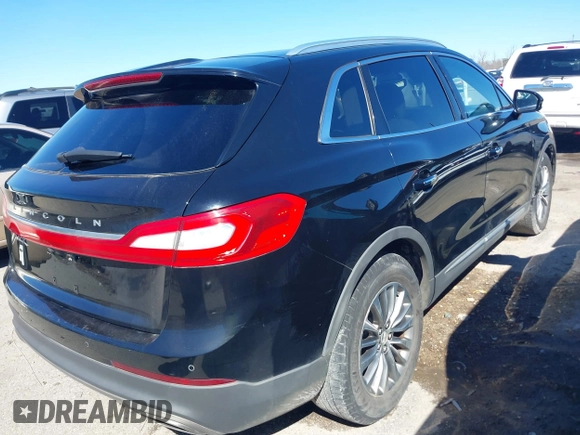 2016 Lincoln MKX Select with VIN 2LMTJ6KR1GBL60587, listed as a IAAI auction lot 41662337 with 169,187 mi miles. Bid and sale history available at carsss.com. Image 4.