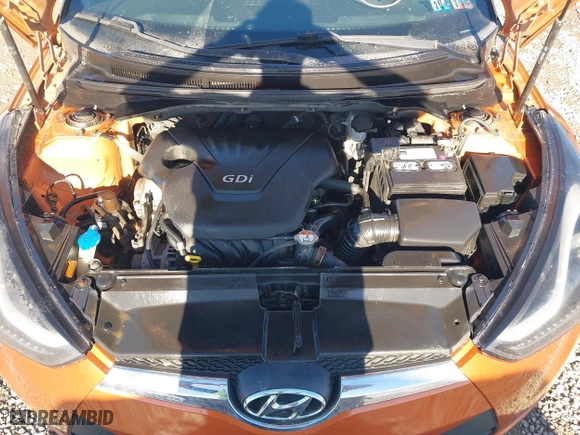 2015 Hyundai Veloster with VIN KMHTC6AD2FU225073, listed as a IAAI auction lot 41571336 with 128,819 mi miles. Bid and sale history available at carsss.com. Image 10.