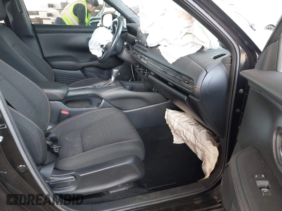 2024 Honda HR-V Sport with VIN 3CZRZ1H57RM738742, listed as a IAAI auction lot 41905834 with 15,487 mi miles and . Bid and sale history available at DreamBid. Image 5.