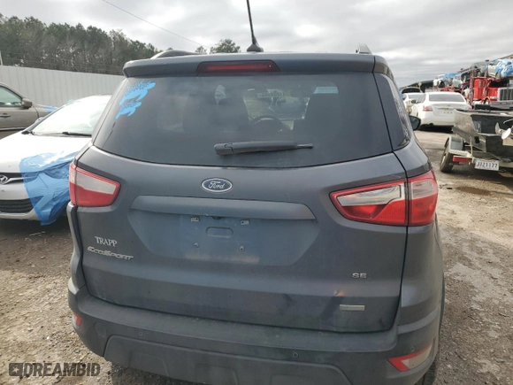 2020 Ford EcoSport SE with VIN MAJ3S2GE8LC342499, listed as a Copart auction lot 41859145 with 36,952 mi miles and Salvage Title. Bid and sale history available at carsss.com. Image 6.
