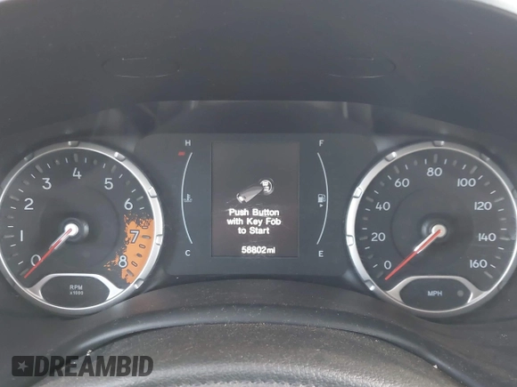 2018 Jeep Renegade Sport with VIN ZACCJBAB8JPJ09093, listed as a IAAI auction lot 42221486 with 58,802 mi miles and . Bid and sale history available at DreamBid. Image 7.