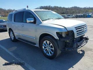 2010 Infiniti QX56 with VIN 5N3ZA0NE6AN909747, listed as a IAAI auction lot 41840842 with 188,469 mi miles and . Bid and sale history available at carsss.com. Image 1.