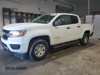2020 Chevrolet Colorado 4WD Work Truck with VIN 1GCGTBEN9L1219429, listed as a Copart auction lot 46826185 with 57,180 mi miles and Salvage Title. Bid and sale history available at carsss.com. Image 1.