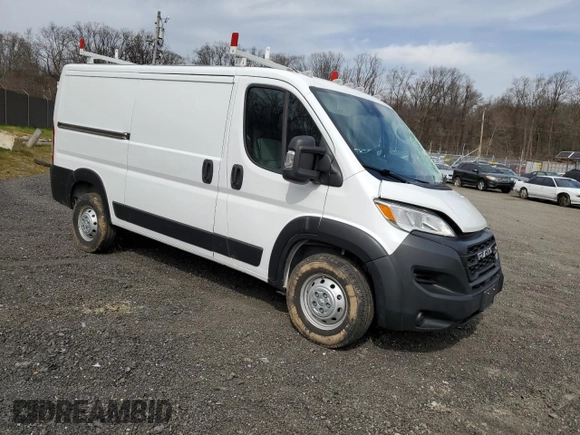 2023 Ram ProMaster Cargo with VIN 3C6LRVVG3PE527237, listed as a Copart auction lot 45252854 with 24,904 mi miles and Salvage Title. Bid and sale history available at DreamBid. Image 4.