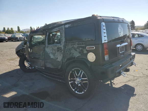 2003 Hummer H2 with VIN 5GRGN23U83H134284, listed as a Copart auction lot 70259154 with 0 mi miles and Salvage Title. Bid and sale history available at carsss.com. Image 2.