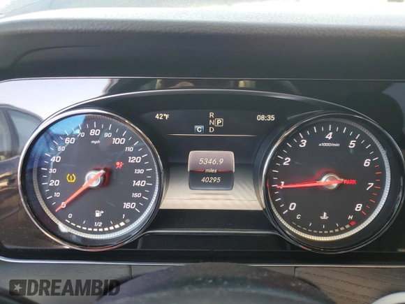 2018 Mercedes-Benz E 300 with VIN WDDZF4KB5JA370390, listed as a Copart auction lot 51099755 with 40,295 mi miles and Salvage title. Bid and sale history available at DreamBid. Image 9.