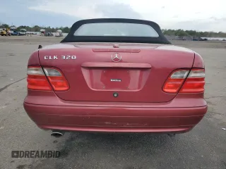 2001 Mercedes-Benz CLK 320 with VIN WDBLK65G41T073354, listed as a Copart auction lot 46862764 with 117,290 mi miles and Non Repairable. Bid and sale history available at DreamBid. Image 6.