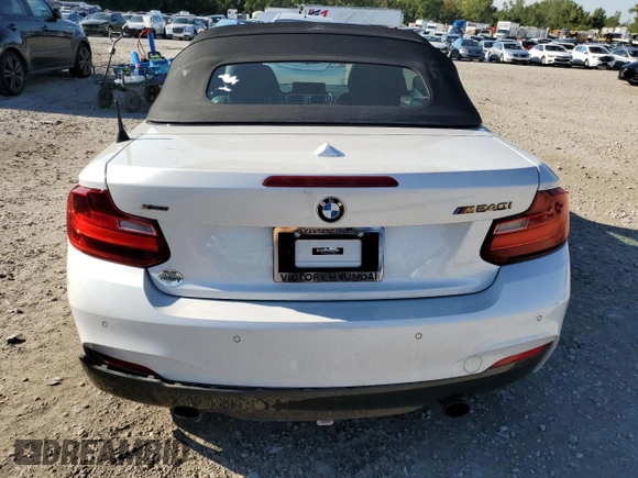 2017 BMW 2 Series M240i xDrive with VIN WBA2L3C38HV667708, listed as a Copart auction lot 69358694 with 50,520 mi miles and Salvage Title. Bid and sale history available at carsss.com. Image 6.