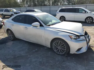 2014 Lexus IS 250 with VIN JTHCF1D25E5010674, listed as a Copart auction lot 46869645 with 213,958 mi miles and Salvage Title. Bid and sale history available at carsss.com. Image 4.