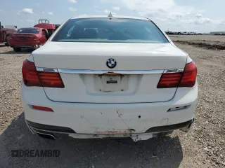 2014 BMW 7 Series 740Li with VIN WBAYE4C59ED137938, listed as a Copart auction lot 55281005 with 146,659 mi miles and Salvage Title. Bid and sale history available at carsss.com. Image 6.