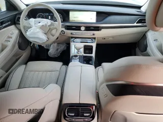 2021 Genesis G90 Premium with VIN KMTF34PA1MU088127, listed as a Copart auction lot 79905313 with 6,214 mi miles and . Bid and sale history available at carsss.com. Image 8.