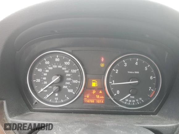 2008 BMW 3 Series 328i with VIN WBAVA37538NL52412, listed as a Copart auction lot 52848775 with 116,788 mi miles and Clean Title. Bid and sale history available at DreamBid. Image 9.
