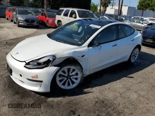 2023 Tesla Model 3 with VIN 5YJ3E1EA7PF450343, listed as a Copart auction lot 52446595 with 36,137 mi miles and Salvage Title. Bid and sale history available at DreamBid. Image 1.