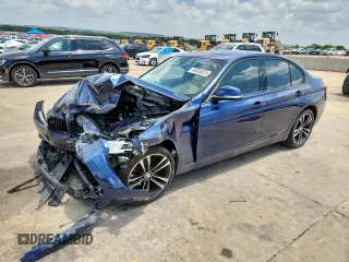 2018 BMW 3 Series 330i with VIN WBA8B9G53JNU97002, listed as a Copart auction lot 64898625 with Not provided miles and Salvage title. Bid and sale history available at DreamBid. Image 1.