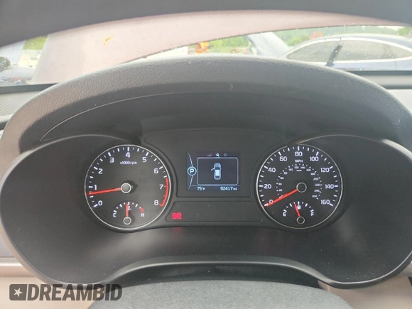 2016 Kia Optima LX with VIN 5XXGT4L31GG024108, listed as a Copart auction lot 60695765 with 92,417 mi miles and Salvage title. Bid and sale history available at DreamBid. Image 9.
