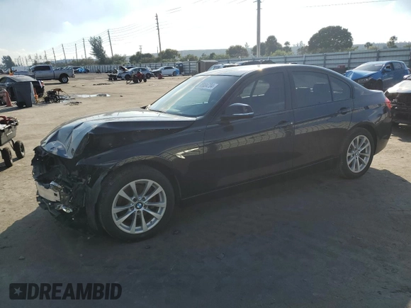 2018 BMW 3 Series 320i with VIN WBA8A9C50JAH13133, listed as a Copart auction lot 85004704 with 54,898 mi miles and Salvage Title. Bid and sale history available at carsss.com. Image 1.