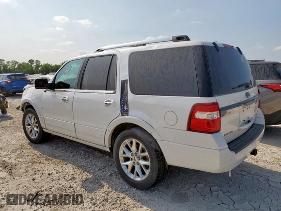 2017 Ford Expedition Limited с VIN 1FMJU1KT3HEA66252, выставлен на аукционе Copart как лот 56992025 с пробегом 99 926 миль миль и Списание • Salvage title. История ставок и продаж доступна на DreamBid. Изображение 2.
