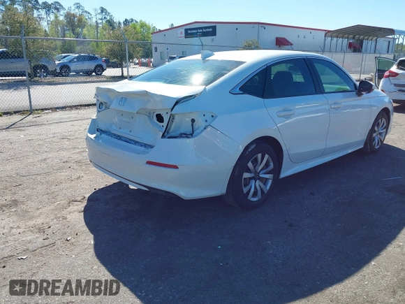 2022 Honda Civic Sedan LX with VIN 2HGFE2F26NH545818, listed as a IAAI auction lot 41817630 with 28,650 mi miles. Bid and sale history available at carsss.com. Image 4.