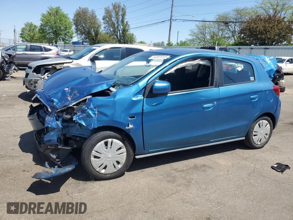 2017 Mitsubishi Mirage ES z VIN ML32A3HJ0HH015456, wystawiony jako Copart lot #54381915 z przebiegiem 51 715 mil mil oraz Szkoda całkowita • Salvage title. Historia ofert i sprzedaży dostępna na DreamBid. Obrazek 1.