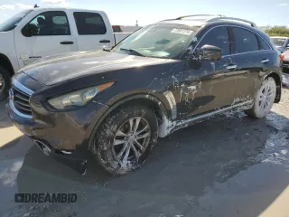 2012 Infiniti FX35 with VIN JN8AS1MW4CM151959, listed as a Copart auction lot 77681374 with 132,143 mi miles and Salvage Title. Bid and sale history available at carsss.com. Image 1.