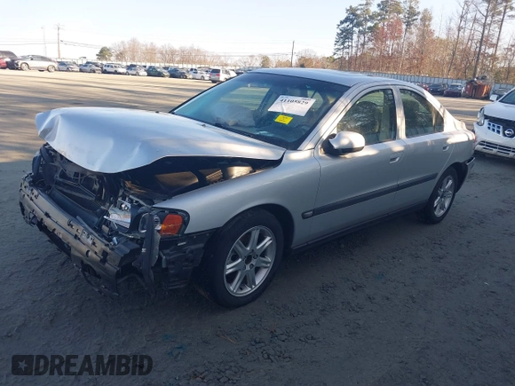 2002 Volvo S60 with VIN YV1RS61R622200464, listed as a IAAI auction lot 41105829 with 94,314 mi miles. Bid and sale history available at carsss.com. Image 2.