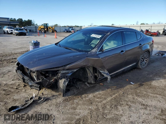2014 Kia Cadenza Premium with VIN KNALN4D76E5132880, listed as a Copart auction lot 87154594 with 135,761 mi miles and Clean Title. Bid and sale history available at carsss.com. Image 1.