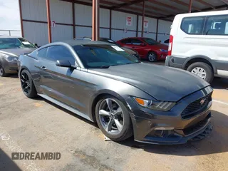 2015 Ford Mustang V6 with VIN 1FA6P8AM5F5318400, listed as a IAAI auction lot 41812625 with 97,728 mi miles and . Bid and sale history available at carsss.com. Image 1.